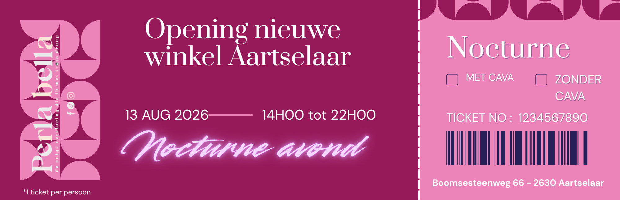 Nocturne Tickets 6 & 13 augustus - ⭐️