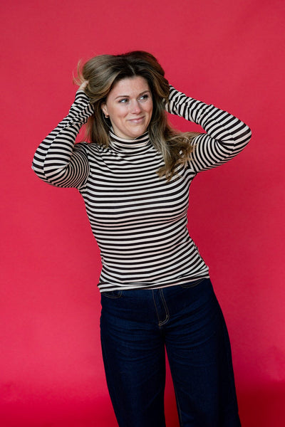 Bestseller souspull Striped gekleurd Tshirt Perla Bella 
