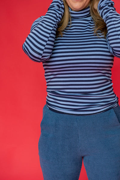 Bestseller souspull Striped gekleurd Tshirt Perla Bella Navy/Jeans 